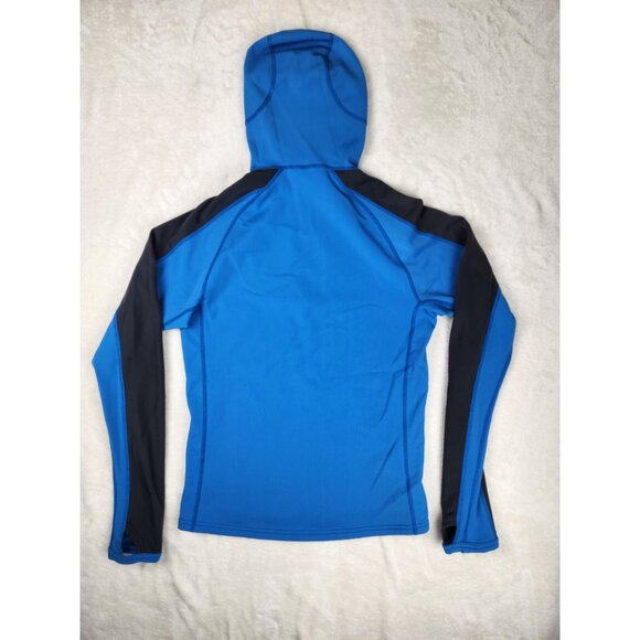 Mountain Equipment Co Op Womens Pullover Medium Blue Hooded Outdoors Hiking Camp - Picture 6 of 16